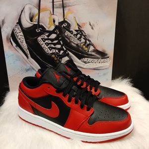 **SOLD**Nike Air Jordan 1 Low Reverse Bred Size 9